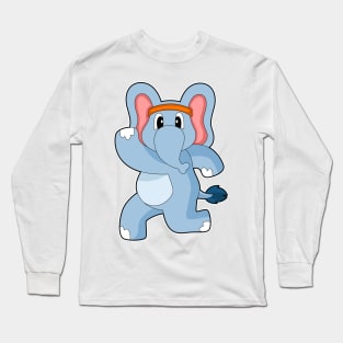 Elephant Runner Running Long Sleeve T-Shirt